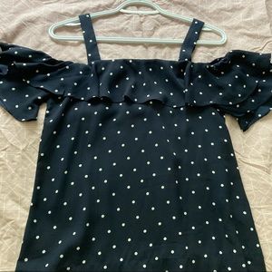 J. Crew polka dot top 00